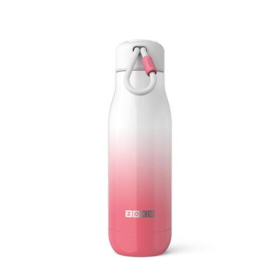 Bottiglia termica di colore bianco sfumato in rosa da 500 ml